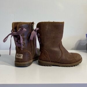 UGG Australia Corene Chocolate & Purple Toddler Boots
